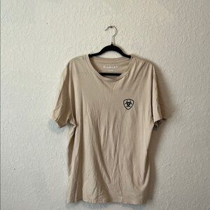 Ariat Tan Short Sleeve Tee Casual Comfort